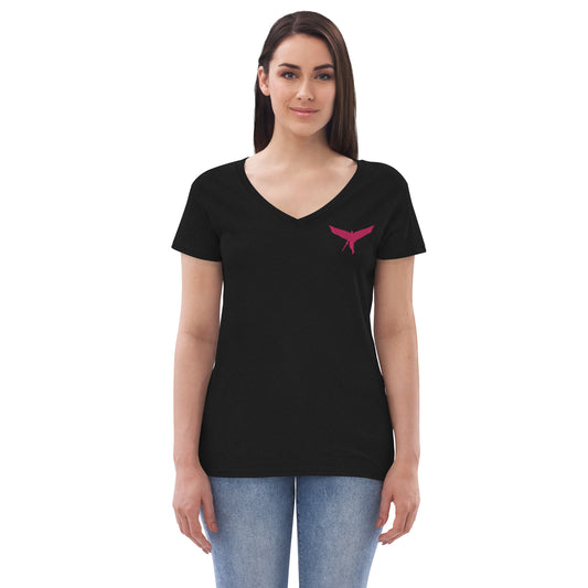 Women’s recycled v-neck t-shirt AKPF02
