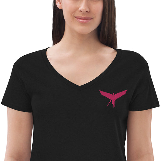 Women’s recycled v-neck t-shirt AKPF02